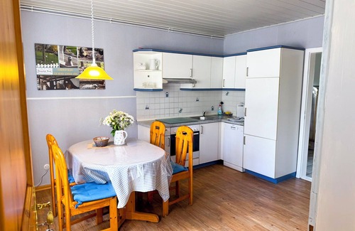 Brodersby Apartment | Apartment 'Block' with Private Terrace, Shared Garden and Wi-Fi