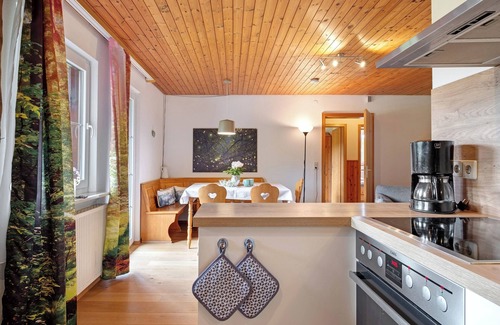 Schonach im Schwarzwald Apartment | Apartment 'Schwarzwaldmädle' with natural pool, garden and Wi-Fi
