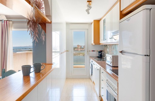 San Javier Apartment | Apartment 'Puerto Mar 3' with Sea View, Wi-Fi and Air Conditioning