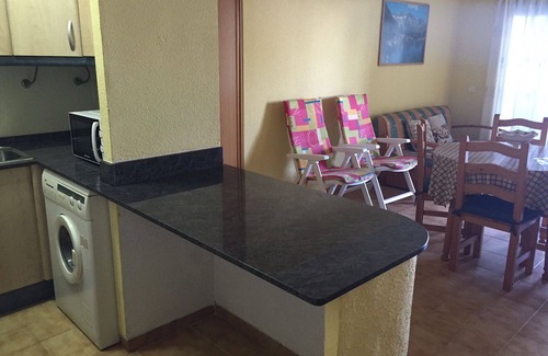 Peniscola Apartment | Apartment 1st line sandy beach, swimming pool, terrace sea view