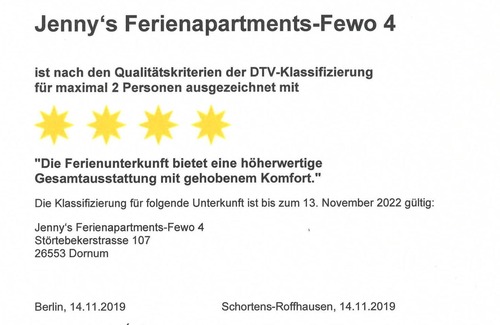 Dornumergrode Apartment | Apartment 4 - Jenny's Ferienappartements