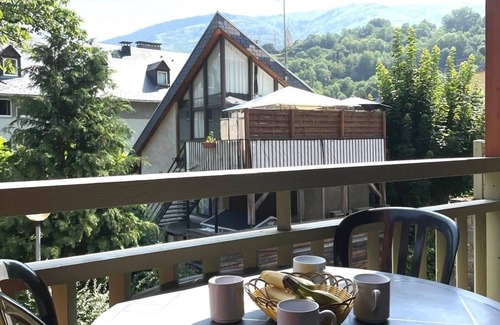 Saint-Lary-Soulan Apartment | Apartment Balcony With Indoor Swimming Pool Sauna Hammam Village Center