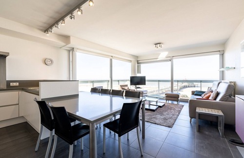 Blankenberge Apartment | Apartment by Belgian Coast with Sea Views