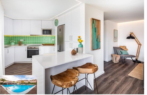 Conceicao e Cabanas de Tavira Apartment | Apartment 'Cabanas Beach House - Pool View' with Private Pool and Air Conditioning