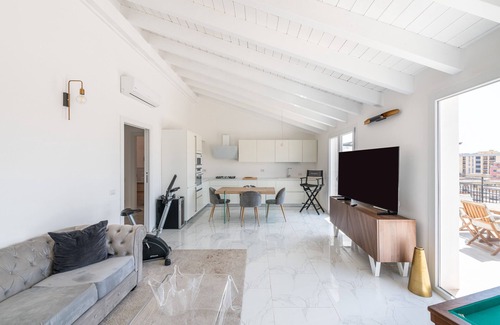 Province of Cagliari Apartment | Apartment Casa Elena with Terrace, Whirlpool & Wi-Fi