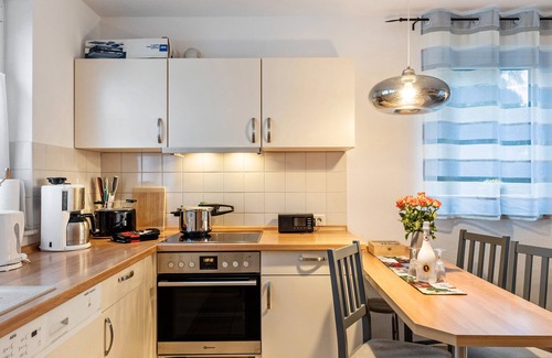 Magdeburg Apartment | Apartment 'Elbidyll' with Private Terrace, Private Garden and Wi-Fi