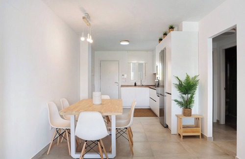 Atlanterra Apartment | Apartment 'Bajo Poniente' with Sea View, Shared Pool and Wi-Fi