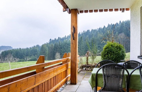 Tennenbronn Apartment | Apartment 'Ferienwohnung U' with Private Terrace, Shared Garden and Wi-Fi