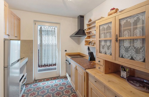 Canazei Apartment | Apartment 'Giulia' with Mountain View, Shared Garden and Balcony