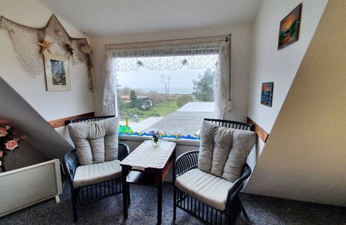 Dranske Apartment | Apartment 'Hiddenseeblick 1' with Sea View, Shared Terrace and Wi-Fi