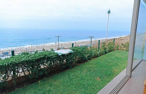 Ameur Apartment | Apartment in Prestigia plage des nations with garden and direct access to the sea.