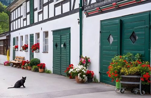 Lenne Apartment | Apartment 'Katze' with Shared Terrace, Shared Garden and Wi-Fi