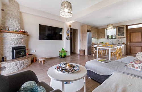 Spanokhorion House | Apartment 'Lefkada View Villa Vasiliki 1' with Garden & Wi-Fi