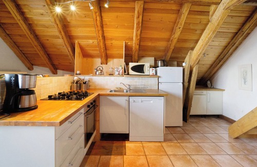 Albiez-le-Vieux Apartment | Apartment 'Les Combles' with Mountain View, Private Terrace and Wi-Fi
