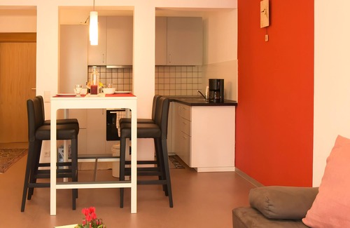 Unterkirnach Apartment | Apartment 'Löwenzahn' with Mountain View, Private Terrace and Wi-Fi
