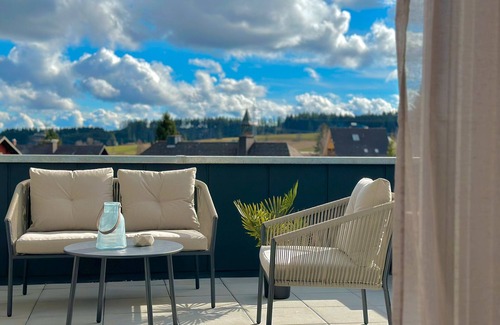Grafenhausen Apartment | Apartment 'Michou' with Mountain View, Private Terrace and Balcony