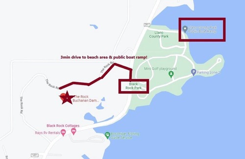 Buchanan Dam Apartment | Apartment near Black Rock State Park lake beach!