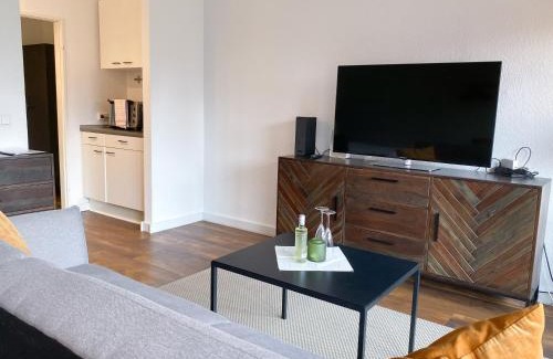 Hammfeld Apartment | Apartment Neuss-Düsseldorf Messe, Balkon, Küche