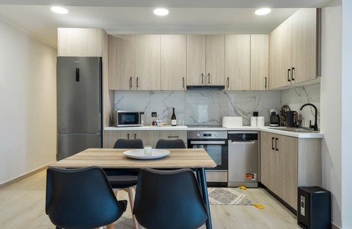Mastichari Apartment | Apartment 'One with Private Pool' with Private Pool, Wi-Fi and Air Conditioning