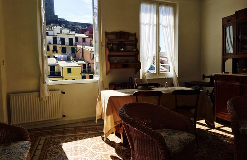 Vernazza Apartment | Apartment overlooking Vernazza's beautiful Marconi Square.
