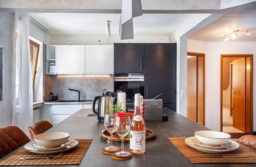 Bad Wurzach Apartment | Apartment 'Penthouse Müller' with Balcony and Wi-Fi