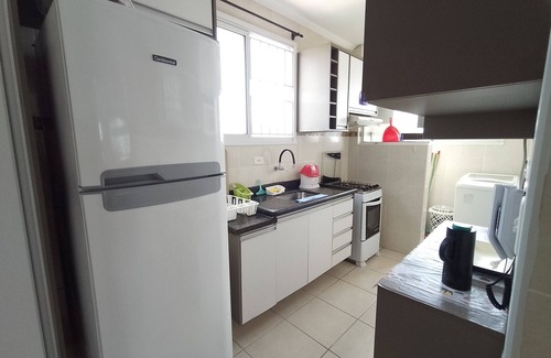 Praia Grande Apartment | Apartment sea view/gourmet balcony
