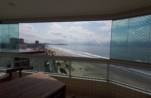 Praia Grande Apartment | Apartment sea view/gourmet balcony