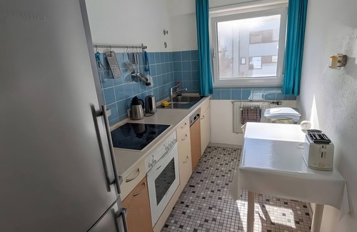 Staad Apartment | Apartment 'Seeblick' with Lake View, Private Garden and Wi-Fi