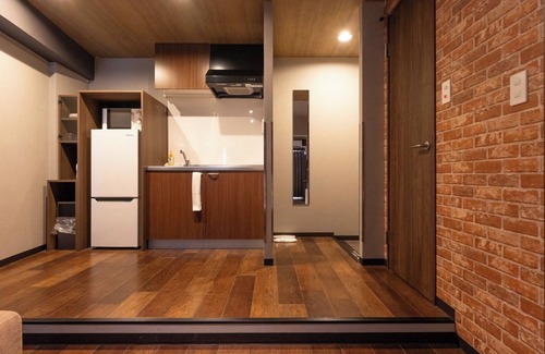 Naniwa Apartment | Apartment Type B Double bed x 1 Single bed x 1 - 3B/Osaka Ōsaka