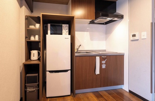 Naniwa Apartment | Apartment Type B Double bed x 1 Single bed x 1 - 3B/Osaka Ōsaka