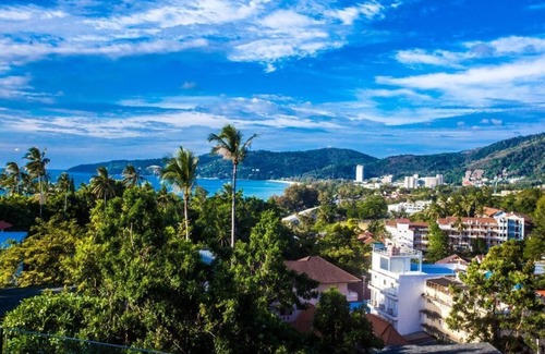 Karon Apartment | Apartment with French balcony 48 м² garden view
