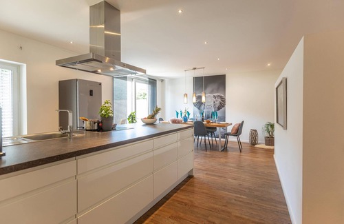 Niedernsill Apartment | Apartment with large living room with terrace