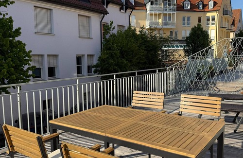 Freudenstadt Apartment | Apartment with roof terrace on the market square - Pets welcome!