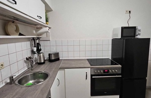 Altlindenau Apartment | Apartment with stadium view