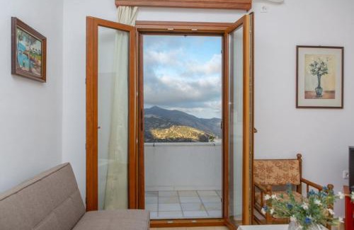 Aperathos Apartment | Apiranthian house-Panoramic view Cycladic Naxos