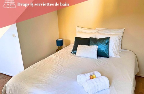 Nemours Apartment | Appart cosy rénové avec AC Hypercentre Nemours