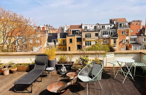 Sint-Jans-Molenbeek Apartment | Appartement 2 Chambres Grande Terrasse Centre de Bruxelles