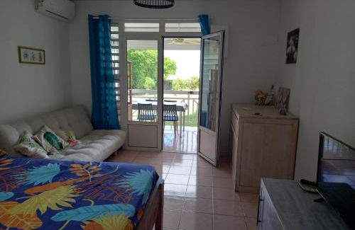Quartier Desert Apartment | Appartement à Anse Mabouya en rez de jardin avec piscine à proximité des plages