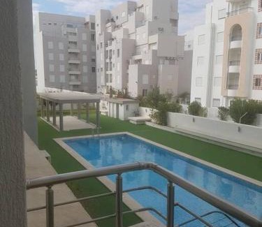 Cite El Wafa Apartment | Appartement 1ch Romantique Vue sur Piscine
