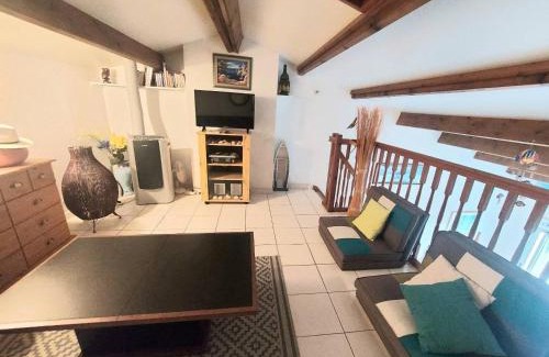 Marseillan Plage Apartment | Appartement 2 pièces mezzanine climatisé avec piscine et parking privé à Marseillan - FR-1-326-789
