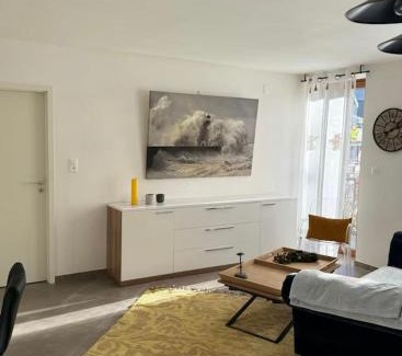 Sion Apartment | Appartement 70m2, entrée autonome, lit 180x200, terrasse privée, parking gratuit