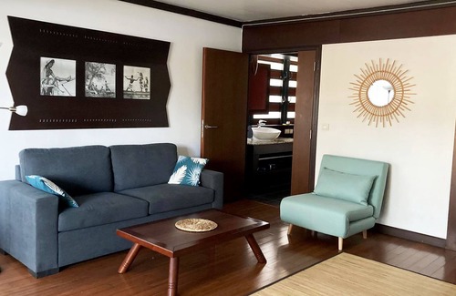 Arue Apartment | Appartement 85m2 Climatisé Avec Terrasse, Piscine, Bord de mer Dans un Hôtel 4