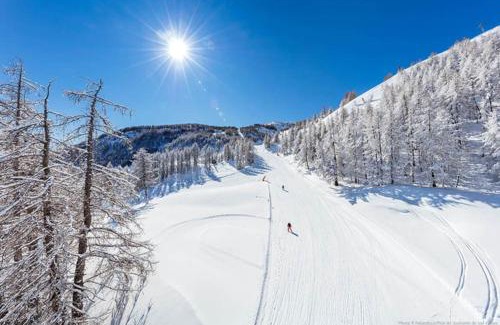 Allos Apartment | Appartement au ski spacieux pour 7P, piscine sauna