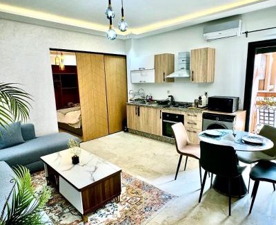 Hivernage Apartment | Appartement centre ville Gueliz avec Balcon vue piscine