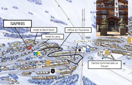 Courchevel Apartment | Appartement charmant avec sauna et balcons à Courchevel 1850, proche pistes, pour 4 personnes - FR-1-564-94