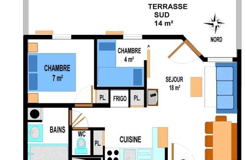 Val Cenis Apartment | Appartement cosy au pied des pistes - 6 pers, 40m², terrasse, parking, proche commerces et services - FR-1-508-13