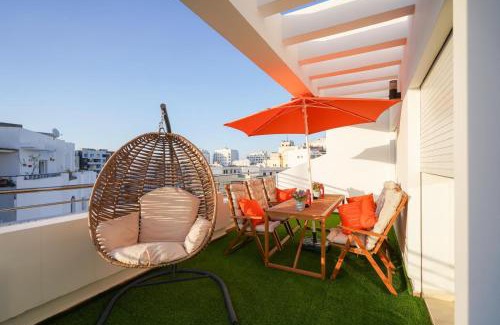 Bni Makada Apartment | Appartement in Tanger City Center with Terasse 5 min to Tanger Marina-free Parking