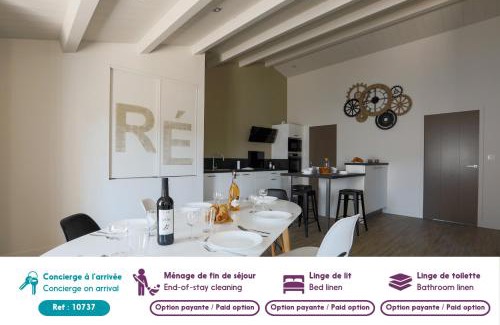 Le Bois-Plage-en-Re Apartment | Appartement lumineux pour 6 personnes