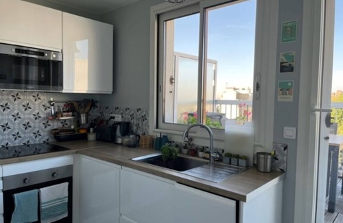 20th Arrondissement Apartment | Appartement lumineux et zen avec grande terrasse. Quartier Père Lachaise