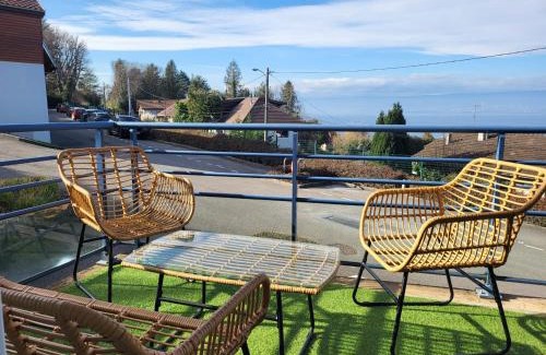 Publier Apartment | Appartement spacieux avec piscine, balcon, parking et wifi à Publier - FR-1-498-99